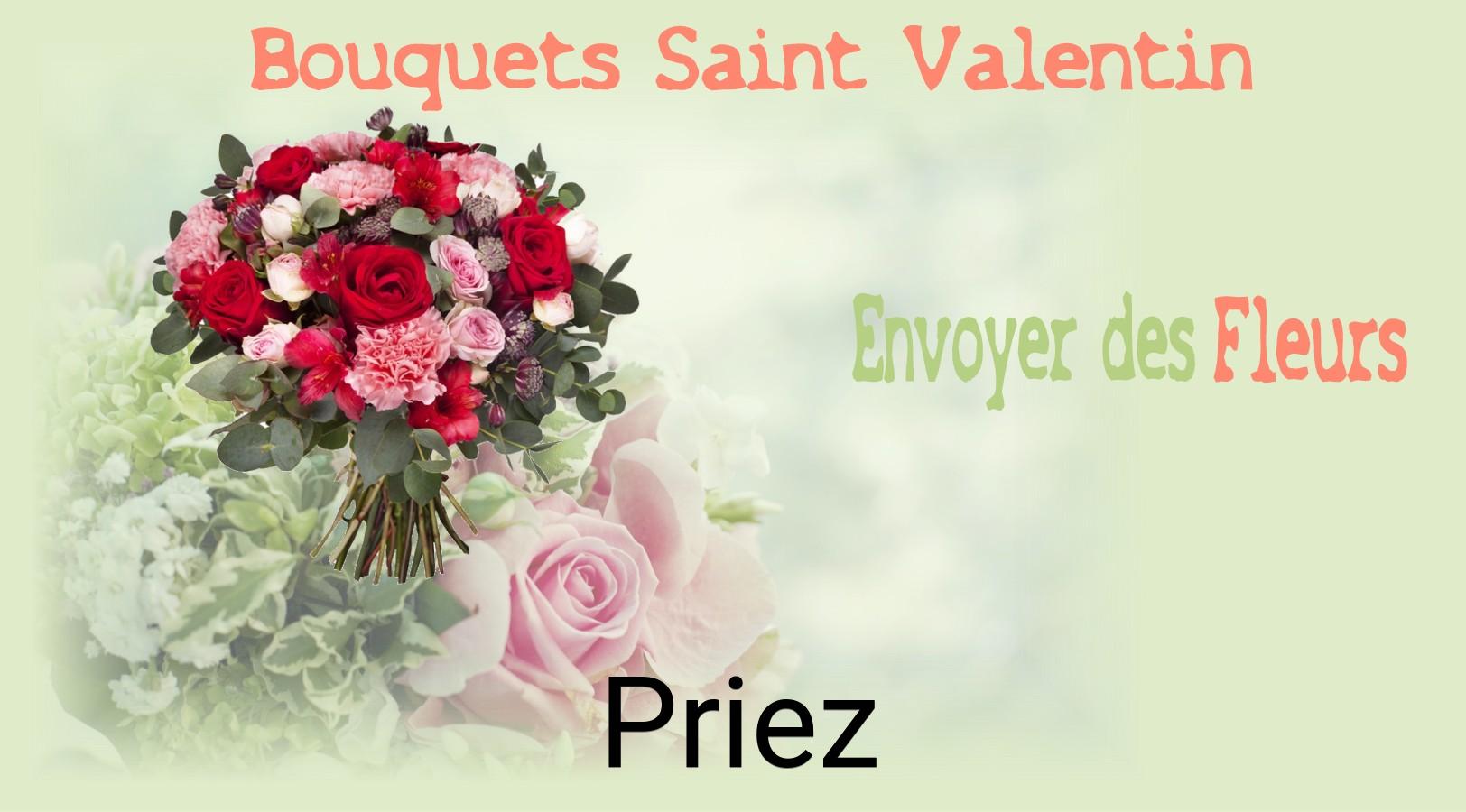 Roses de Saint-Valentin livrées à Priez
